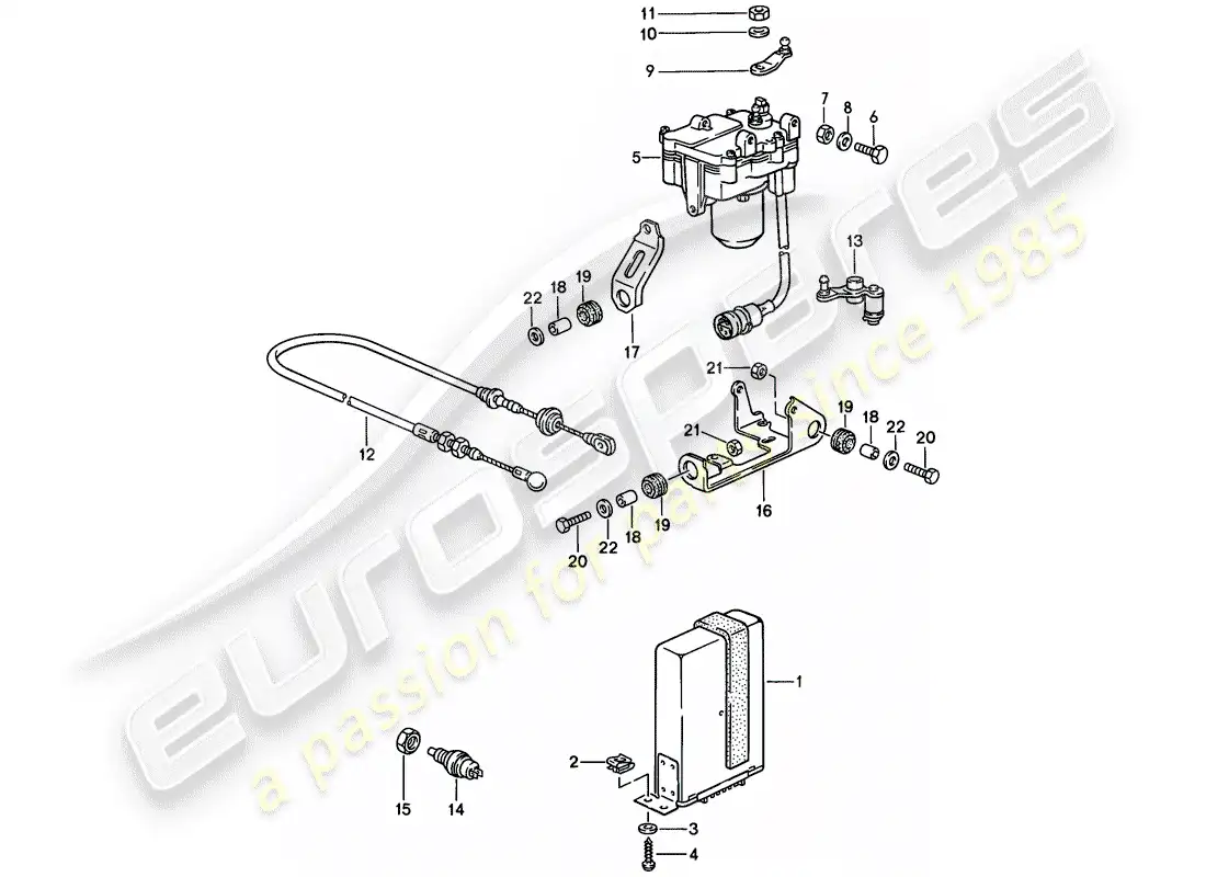 VIEW PARTS DIAGRAMS FROM THE PORSCHE 924 PARTS CATALOGUE a part diagram from the porsche 924 parts catalogue