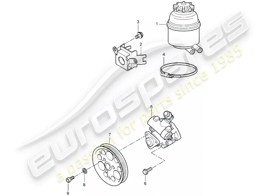 VIEW PARTS DIAGRAMS FROM THE PORSCHE CARRERA GT PARTS CATALOGUE a part diagram from the porsche carrera gt parts catalogue