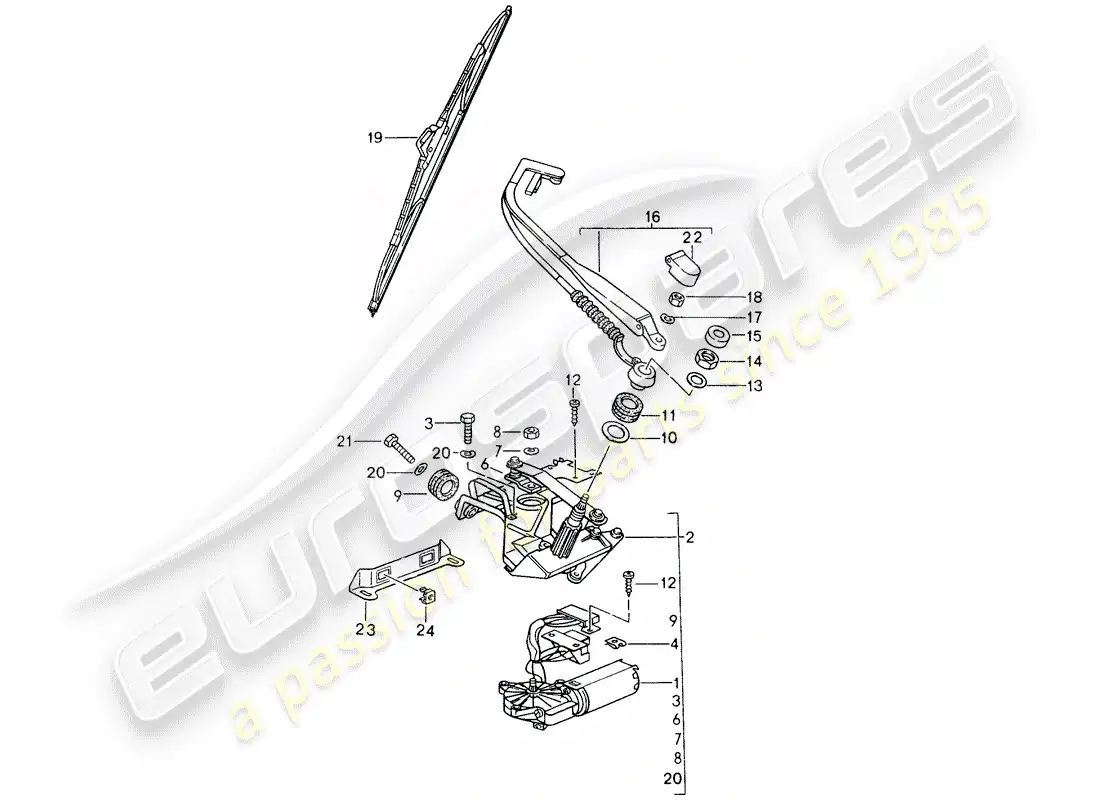 VIEW PARTS DIAGRAMS FROM THE PORSCHE 993 PARTS CATALOGUE a part diagram from the porsche 993 parts catalogue