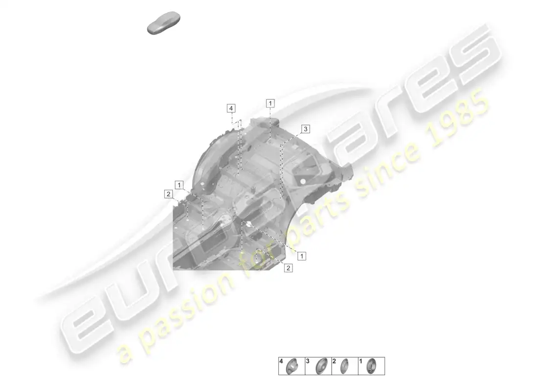 VIEW PARTS DIAGRAMS FROM THE PORSCHE 992 PARTS CATALOGUE a part diagram from the porsche 992 parts catalogue