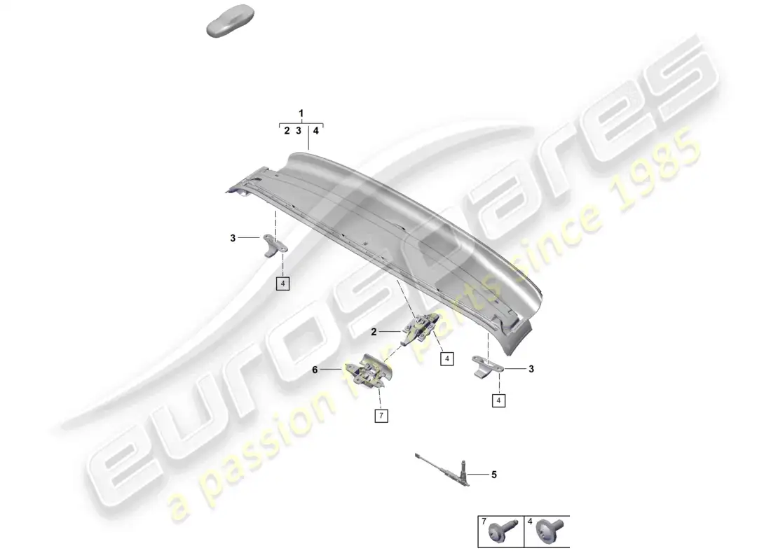 VIEW PARTS DIAGRAMS FROM THE PORSCHE BOXSTER PARTS CATALOGUE a part diagram from the porsche boxster parts catalogue